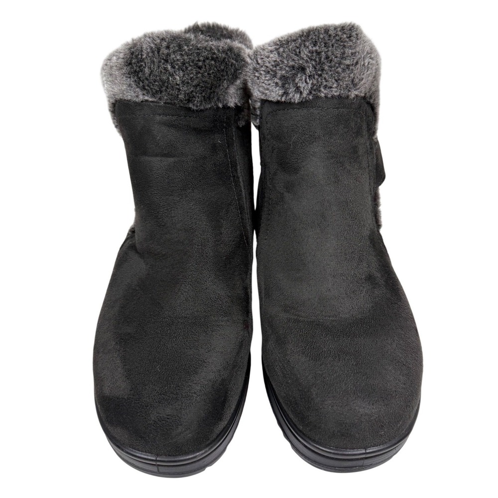 PATRIZIA TUZZO BOOTIE, WATERPROOF Fur Lined Boots, Gray, Size 9.5/41
